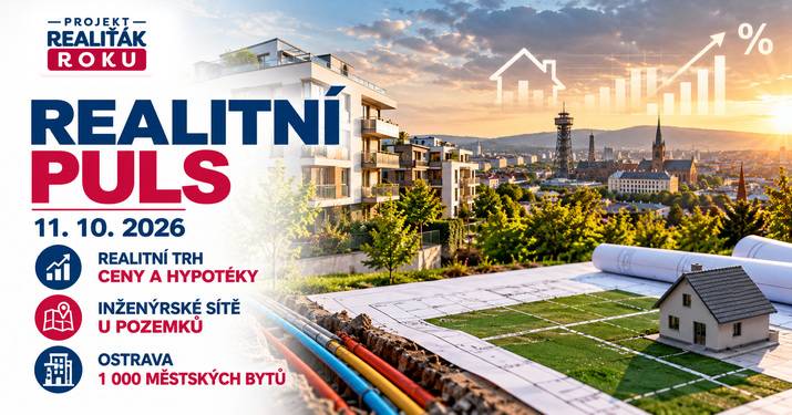 Realitní puls 11. 10. 2026: Realitní trh zpomaluje, hypotéky zdražují a města řeší nové bydlení