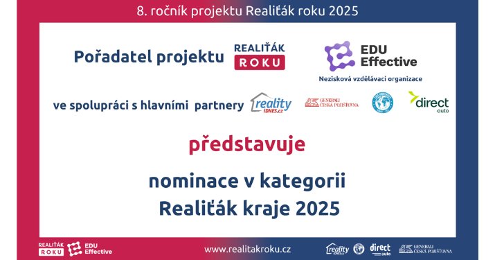Nominace na titul „Realiťák kraje 2025“: Kdo se utká o krajské koruny