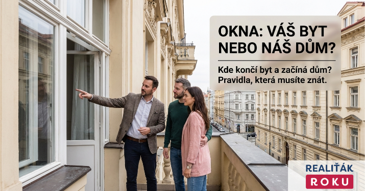 Okna nejsou jen vaše: Kde končí byt a začíná dům? Pravidla, která musí znát každý kupující i profesionální makléř