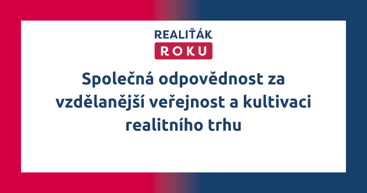 Poděkování za spolupráci v roce 2025 - Záštity a podporovatelé projektu Realiťák roku 2025 - Společná odpovědnost za vzdělanější veřejnost a kultivaci realitního trhu