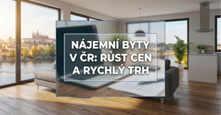 Nájemní byty v ČR: 01/2026 na 313 Kč/m², nabídka za rok +27,8 % a trh zůstává rychlý