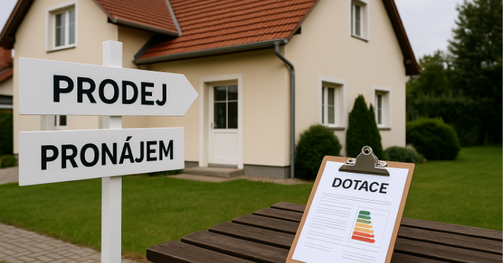Můžete dům po získání dotace prodat nebo pronajmout? Jaká pravidla platí