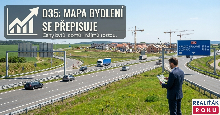 D35 přepisuje mapu bydlení: kde rostou byty, domy i nájmy nejrychleji