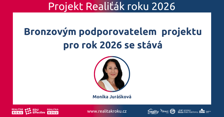 Monika Jurášková pokračuje s projektem Realiťák roku: pro ročník 2026 je bronzovou podporovatelkou