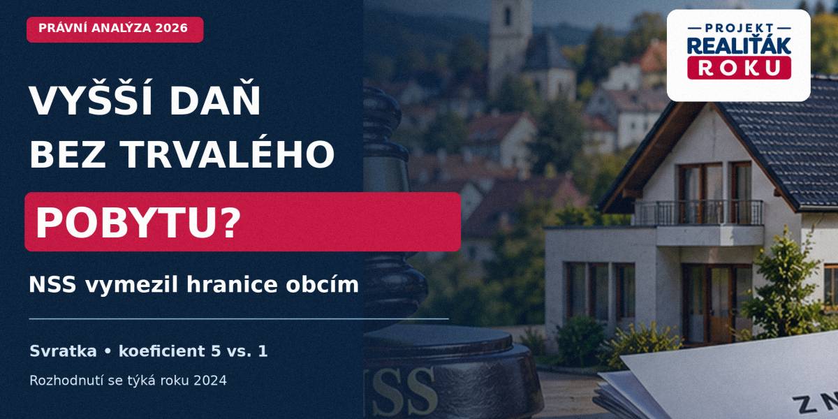 Vyšší daň za byt bez trvalého pobytu? Nejvyšší správní soud vymezil hranice obcím