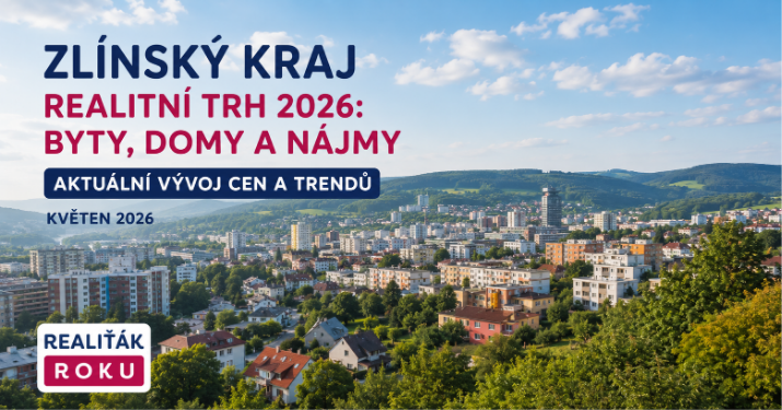 Zlínský kraj za 10 let: byty zdražily na 79 499 Kč/m², domy na 41 788 Kč/m² a trh se výrazně zrychlil