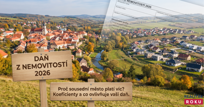 Daň z nemovitosti v roce 2026: proč sousední město platí víc, jak fungují koeficienty a na co si dát pozor