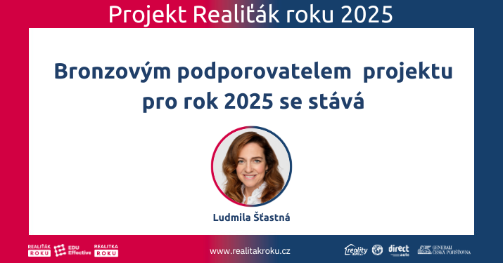 Ludmila Šťastná se stala bronzovým podporovatelem projektu Realiťák roku 2025