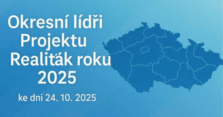 Okresní lídři Projektu Realiťák roku 2025 ke dni 24.10.2025