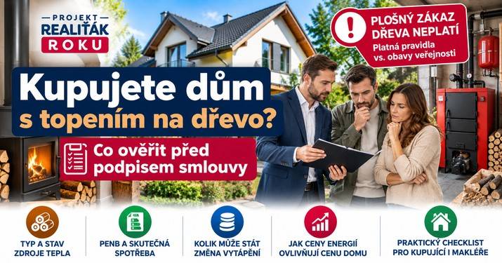 Kupujete dům s kamny nebo kotlem na dřevo? Co si ověřit a kolik může stát změna vytápění