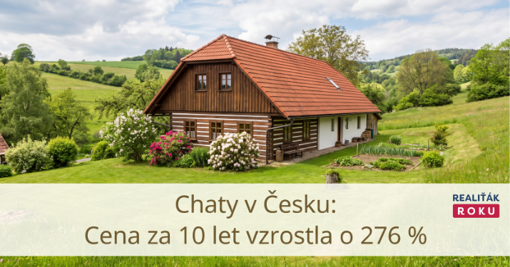 Chaty a chalupy za 10 let: nejvíce zdražily okresy Hradec Králové, Teplice a Žďár nad Sázavou. V ČR cena vzrostla na 46 021 Kč/m²