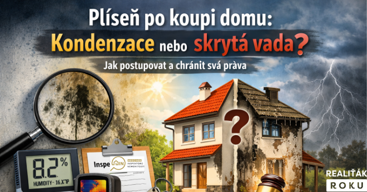 Plíseň po koupi domu: kdy jde o „běžnou kondenzaci“ a kdy o skrytou vadu – a jak postupovat, aby se daly uplatnit nároky