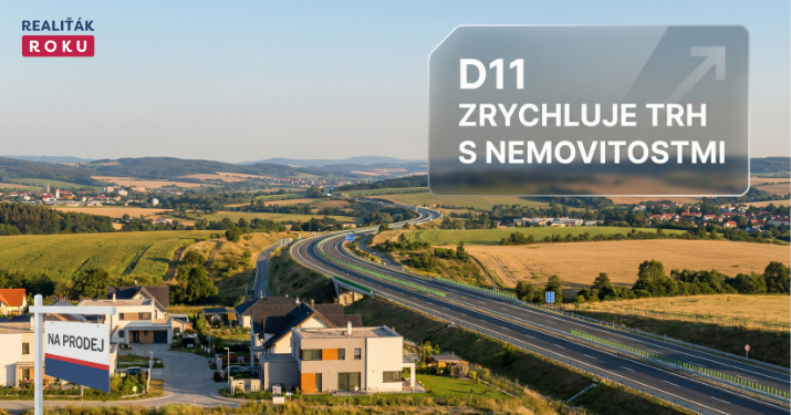 D11 Praha–Hradec–Trutnov: dálnice, která zrychluje trh bydlení (byty, domy i nájmy)