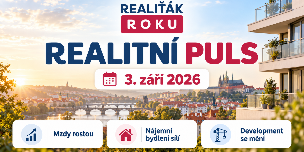Realitní puls 3. 9. 2026: Mzdy rostou, nájemní bydlení se profesionalizuje a developeři mění přístup k výstavbě