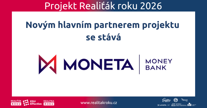 Hlavním partnerem projektu Realiťák roku 2026 se stává: MONETA Money Bank – partner v bydlení i podnikání