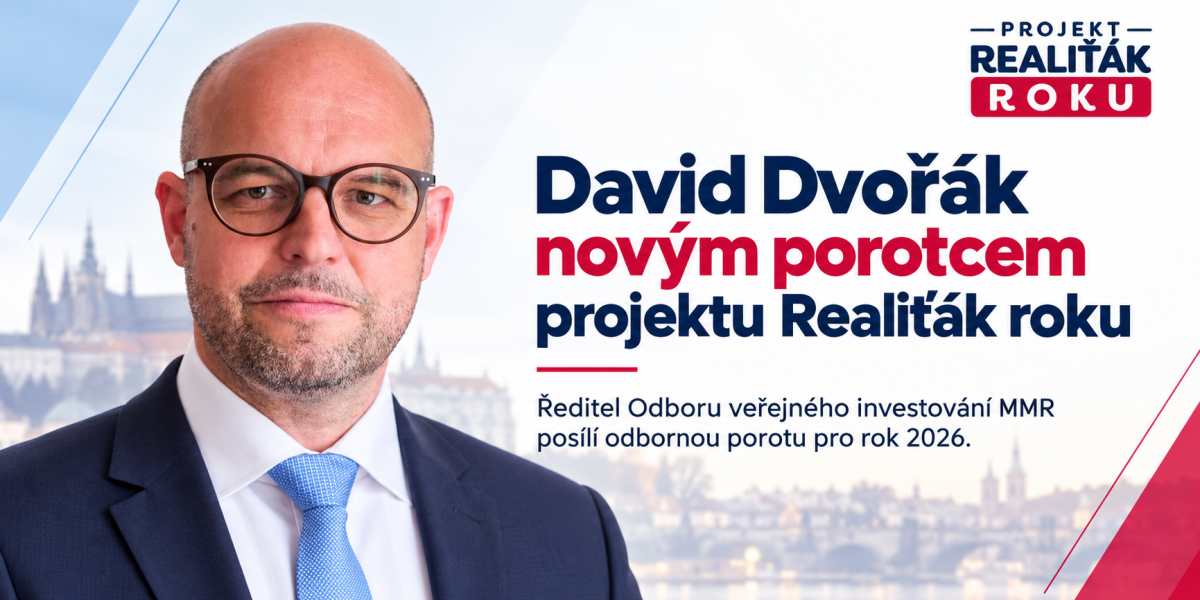 David Dvořák z Ministerstva pro místní rozvoj se stal novým porotcem projektu Realiťák roku 2026