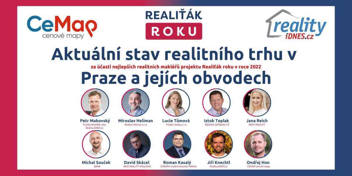 Analýza vývoje realitního trhu v Praze s TOP realitními makléři projektu