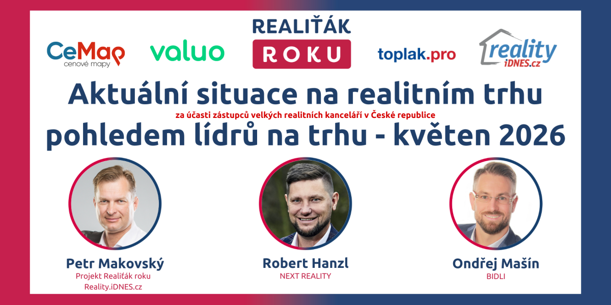 Analýza vývoje realitního trhu – květen 2026: Praha naráží na hranici dostupnosti, investoři drží poptávku a malé byty dál vítězí