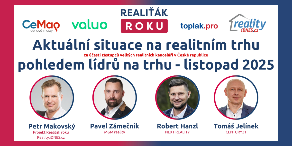 Analýza vývoje realitního trhu – listopad 2025: Ceny dále rostou, investoři se vracejí a regiony se rozdělují