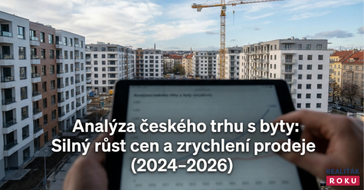 Prodej bytů v ČR za posledních 8 kvartálů: cena vzrostla na 96 745 Kč/m² a trh v Q1 2026 zrychlil na 58 dní
