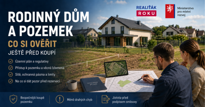Rodinný dům a pozemek: co si ověřit ještě před koupí