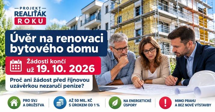 Úvěr na renovaci bytového domu: proč ani žádost před říjnovou uzávěrkou nezaručí peníze
