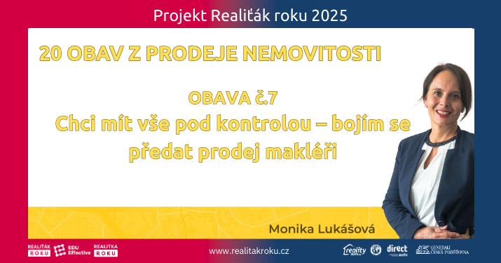 Obava č. 7: Chci mít vše pod kontrolou – bojím se předat prodej makléři