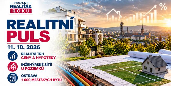 Realitní puls 11. 10. 2026: Realitní trh zpomaluje, hypotéky zdražují a města řeší nové bydlení