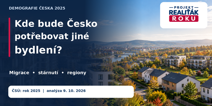 Kde bude Česko potřebovat jiné bydlení? Nová demografická data ukazují rozdíly mezi regiony