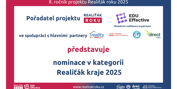 Nominace na titul „Realiťák kraje 2025“: Kdo se utká o krajské koruny