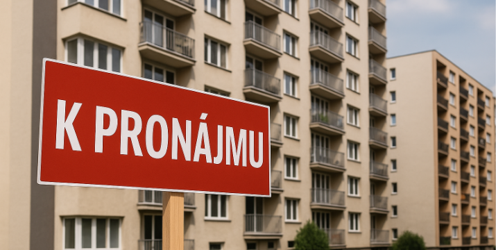 Kdo si dnes pronajme byt? Nájmy rostou mírně, trh je extrémně rychlý. Česko +7,24 % meziročně, inzerce jen 22 dní