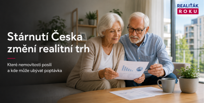 Stárnutí Česka změní realitní trh: které nemovitosti posílí a kde může ubývat poptávka