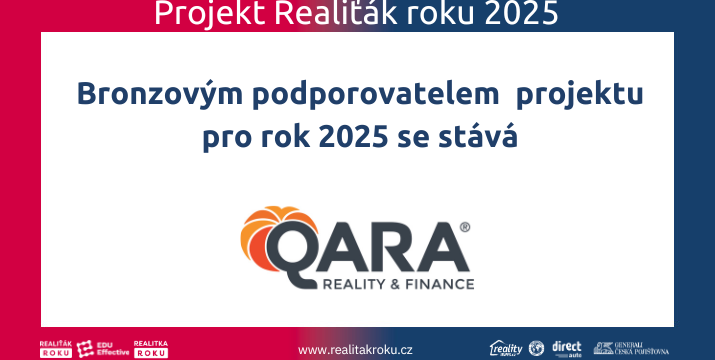QARA se stává bronzovým podporovatelem projektu Realiťák roku 2025