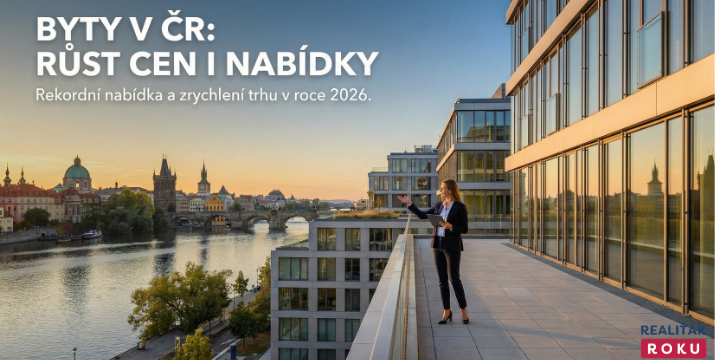 Prodej bytů v ČR za 7 let: metr se zdvojnásobil na 95 296 Kč. Přesto se trh v roce 2026 zrychluje a nabídka je nejvyšší za celé období