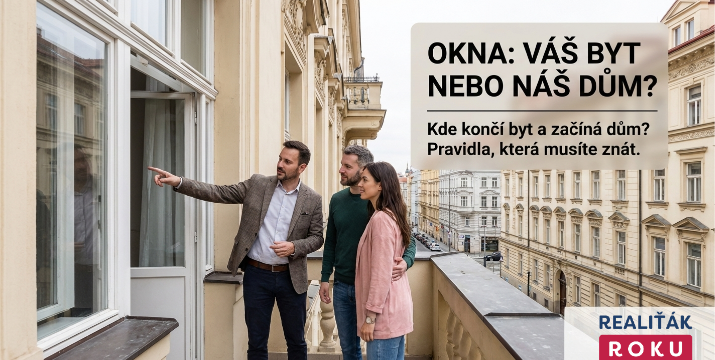 Okna nejsou jen vaše: Kde končí byt a začíná dům? Pravidla, která musí znát každý kupující i profesionální makléř