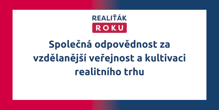 Poděkování za spolupráci v roce 2025 - Záštity a podporovatelé projektu Realiťák roku 2025 - Společná odpovědnost za vzdělanější veřejnost a kultivaci realitního trhu