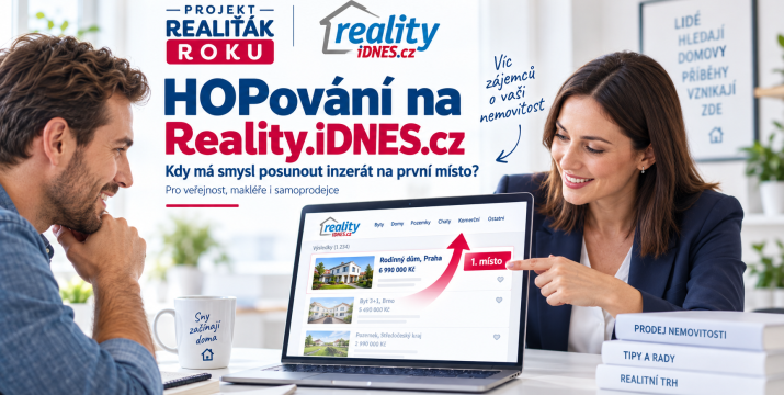 HOPování na Reality.iDNES.cz: kdy má smysl posunout inzerát na první místo a kdy ne
