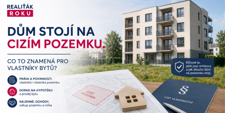 Dům stojí na cizím pozemku: co to znamená pro vlastníka bytu a jak bezpečně koupit či prodat