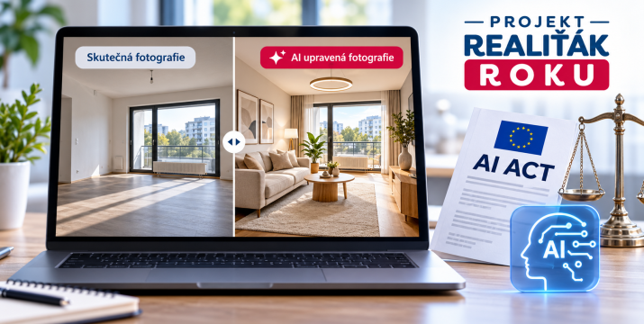 AI Act a prodej bytu: kdy musí být AI upravená fotografie označena?