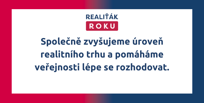 Poděkování partnerům projektu Realiťák roku 2025 - Společně zvyšujeme úroveň realitního trhu a pomáháme veřejnosti lépe se rozhodovat.