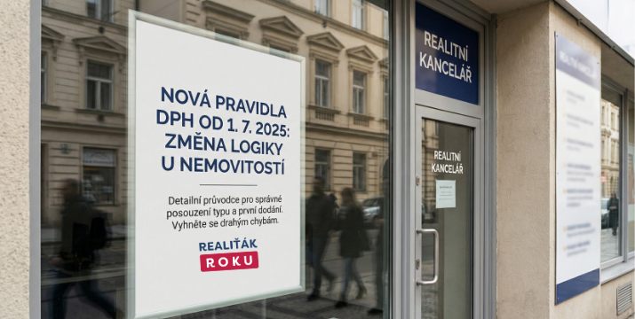 Nová pravidla DPH u nemovitostí od 1. 7. 2025: podrobný průvodce pro makléře, prodávající i investory