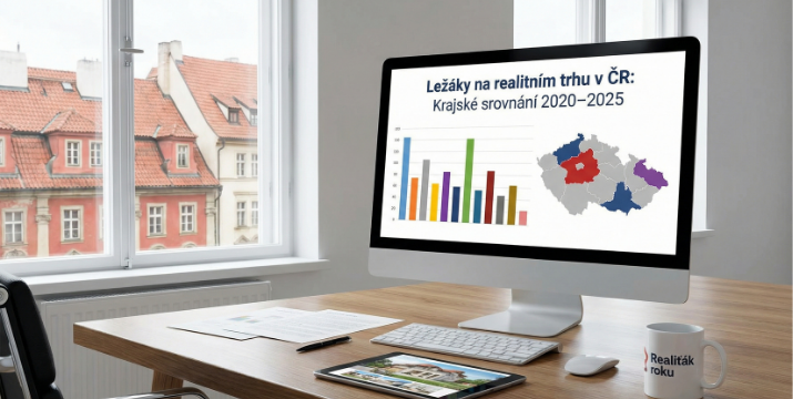 Ležáky na realitním trhu v ČR: jak se vyvíjel kvartální podíl nabídek starších než rok a co nám říká krajské srovnání (2020–2025)