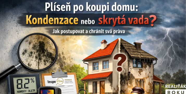 Plíseň po koupi domu: kdy jde o „běžnou kondenzaci“ a kdy o skrytou vadu – a jak postupovat, aby se daly uplatnit nároky