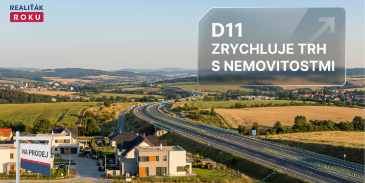 D11 Praha–Hradec–Trutnov: dálnice, která zrychluje trh bydlení (byty, domy i nájmy)