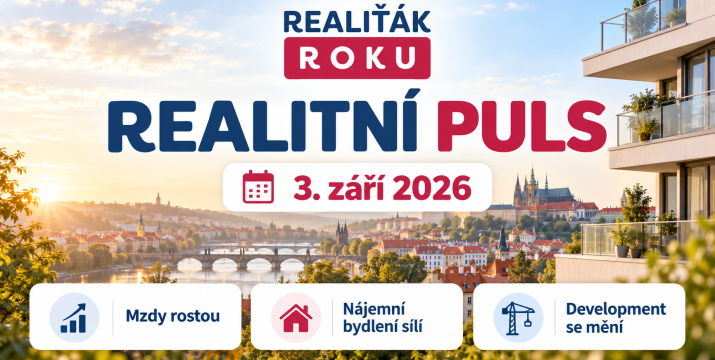 Realitní puls 3. 9. 2026: Mzdy rostou, nájemní bydlení se profesionalizuje a developeři mění přístup k výstavbě