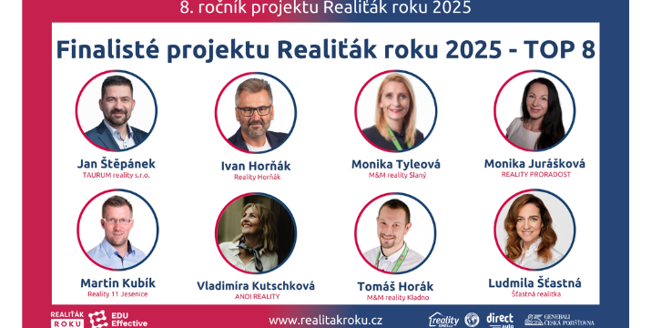 TOP 8 finalistů projektu Realiťák roku 2025: Kdo postoupil do velkého finále a proč právě oni?