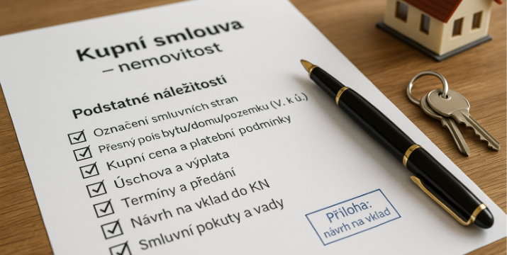 Co všechno musí obsahovat kupní smlouva? Praktický rozbor pro laiky
