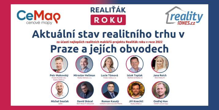 Analýza vývoje realitního trhu v Praze s TOP realitními makléři projektu