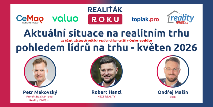Analýza vývoje realitního trhu – květen 2026: Praha naráží na hranici dostupnosti, investoři drží poptávku a malé byty dál vítězí