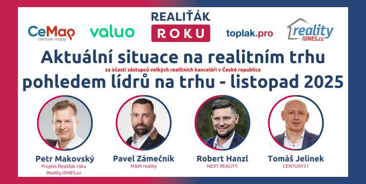 Analýza vývoje realitního trhu – listopad 2025: Ceny dále rostou, investoři se vracejí a regiony se rozdělují